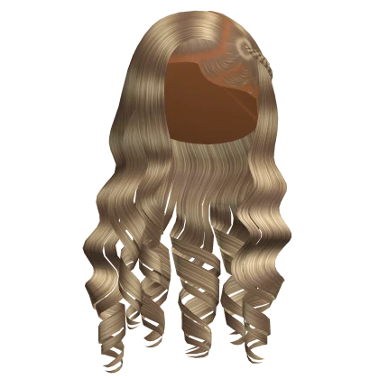 Wavy Side Part with Braid in Blonde