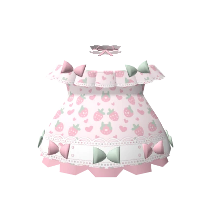 💖3.0 Romantic Strawberry Pink Doll DRESS