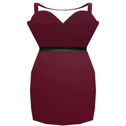 R6 1.0 Maroon Elegant Dress
