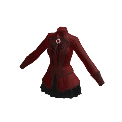 ♾️ Red and black enchanted aristocrat dress