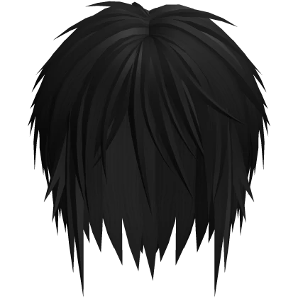 Messy Unkept Vkei Boy Hair (Black)