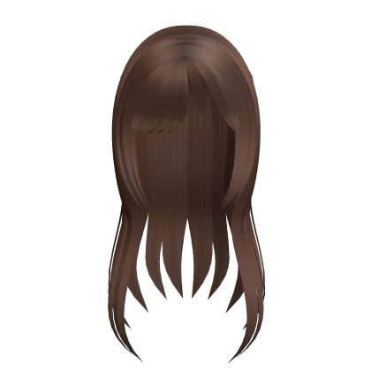 long wispy kawaii protagonist hair in (brown)
