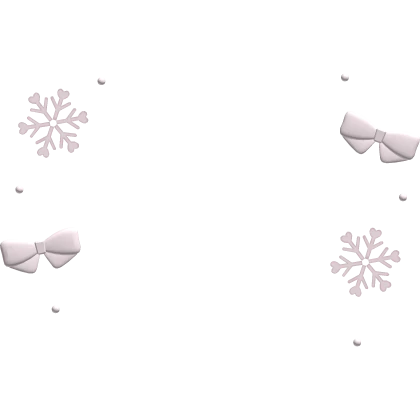 ♡ : snowflake bow aura kawaii pink