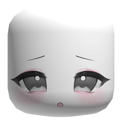♡ : worried anime face mask