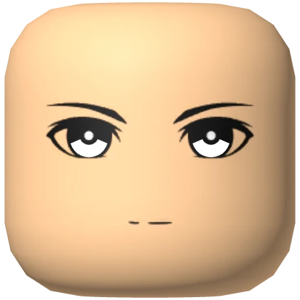 (Colorable) Man Anime Face Skin Tone 1