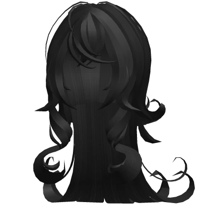 iconic Swirly Long Princess Hair in Black