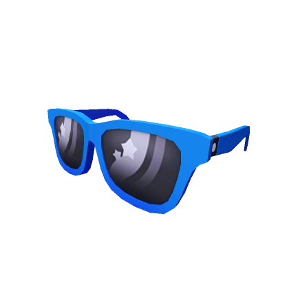 Blue Popstar Sunglasses