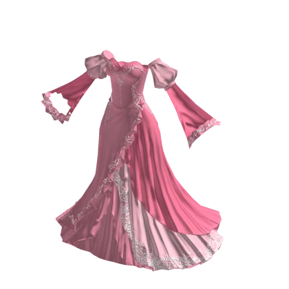 ♾️ Cute pink starfall goddess gown