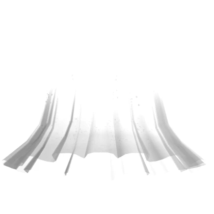 (White)Long Transparent Ghost Skirt