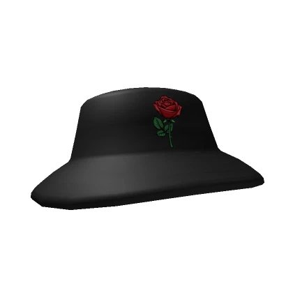 Rose Hat (Black-Red)