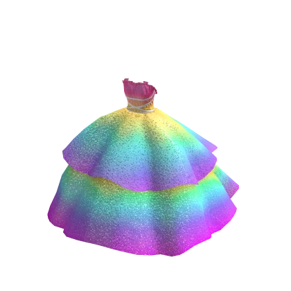 ✨ Cottage Core Rainbow Glitter Dress Princess