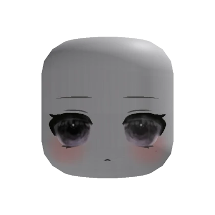 🍀Animated Pretty Chibi Face (Purple)