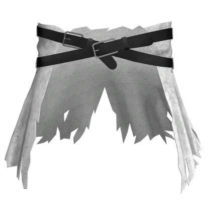 White Torn Waist Coat w/ Black Belts [1.0]