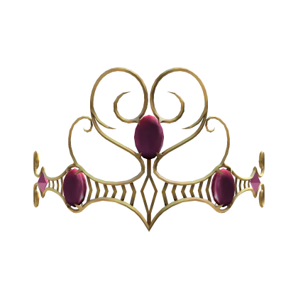 Golden Sapphire Heart Tiara