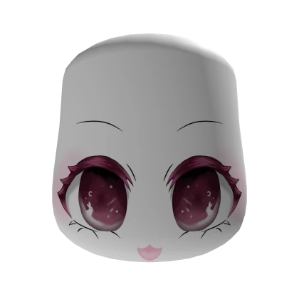 Pink bunny kawaii happy face cheeks