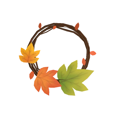 Fall Wreath Necklace