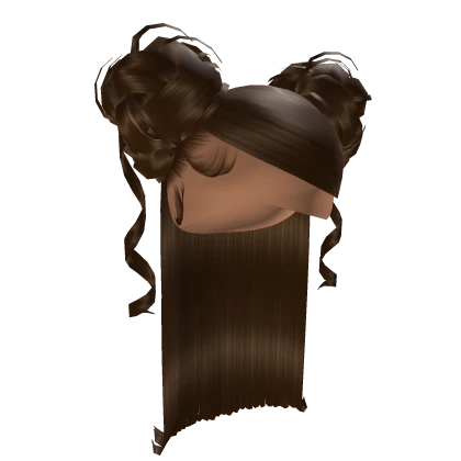 [SxZ] Sleek Half-Up Double Buns [Brown]