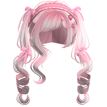 Kawaii Swirly Pigtails [pink]