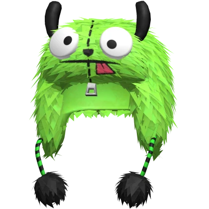 Green Silly Alien Scene / Emo Ushanka