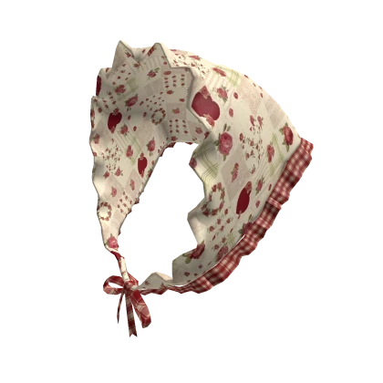 Igari cottage mori kei red rose floral bandana