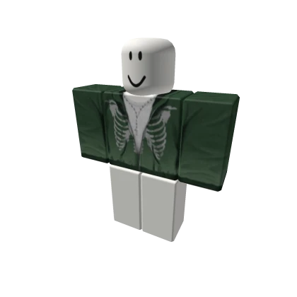 ZillaKami ♰ Green Skeleton Y2K Swag Cool Street