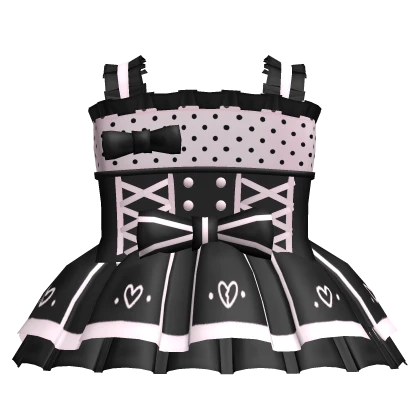 sweet princess black & pink dress 3.0