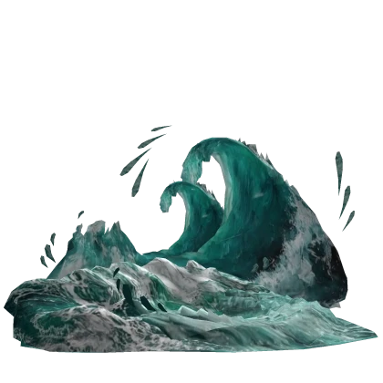 Ocean Waves In Green