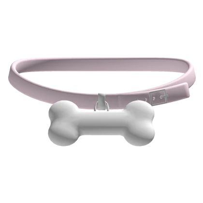 ꒰・pink puppy bone collar ♡