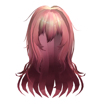 Mukou Messy Pink Layered Hair