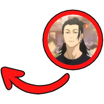 Suguru Geto Pointing Meme Circle