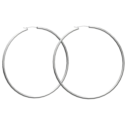 ✰ Y2K Model Thin Earring Hoops | Silver