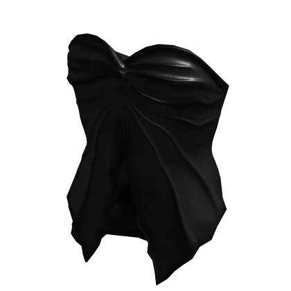 Black Summer Vacation Twisted Tube Top