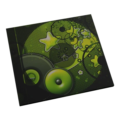 frutiger metro lime green cd in mouth