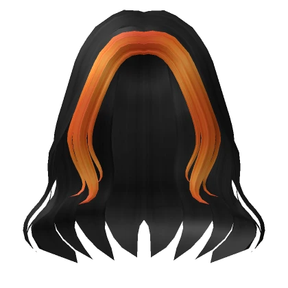 Black and Orange Soft Witch Hair