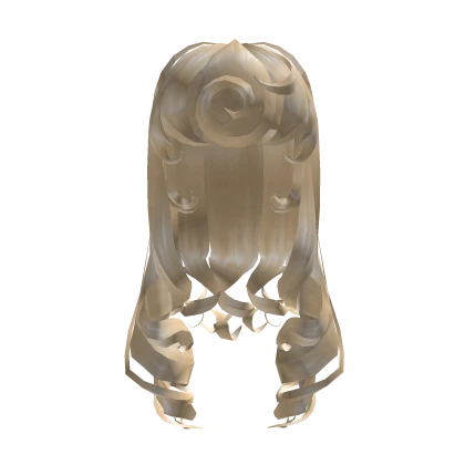 Long Blonde Swirly Royal Princess Curls