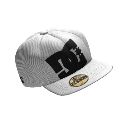 white DC skater 2000s hat