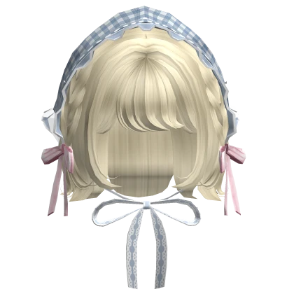 ♡ Cutesy Coquette Short Braided Yellow Hair