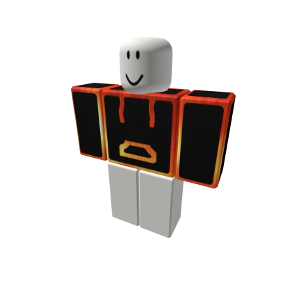 Cartoony Demon Head Orange Hoodie