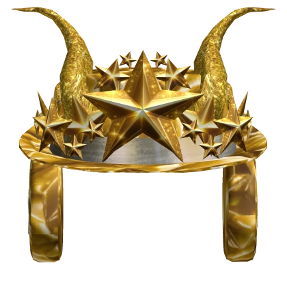 Gold Sparkle Time Festive Fedora Crown Horns