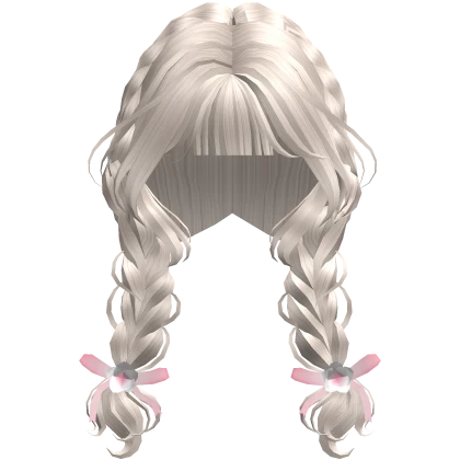 Cute Light Ash Blonde Igari Braided Pigtails