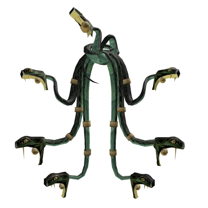 Green Medusa Snake Headpiece