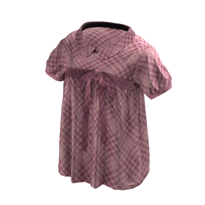 💗Y2K VINTAGE PUFF SLEEVE TOP_PINK