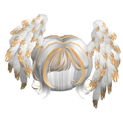 Angelic feathered Wolf Cut [Heavenly-gold]