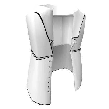 Black Lined 4 Panel White Suit