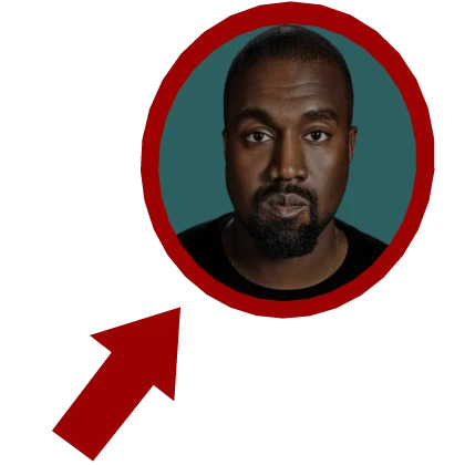 Kanye Red Circle