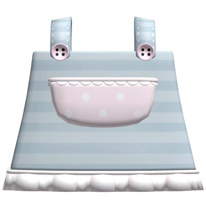 ♡ cutesy striped overalls 3.0