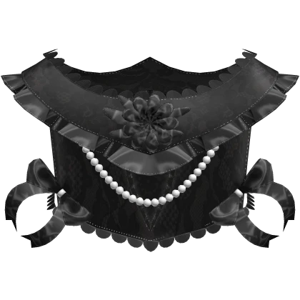 Black Lace Victorian Rococo Regency Corset Top