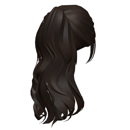 Cute Loose Curly Ponytail Hair (Dark Brown)