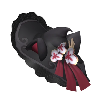 Ordained Flowering Witch Hat with Cat Ears