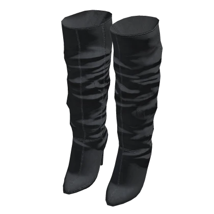 ʚ knee high denim boots peony doll